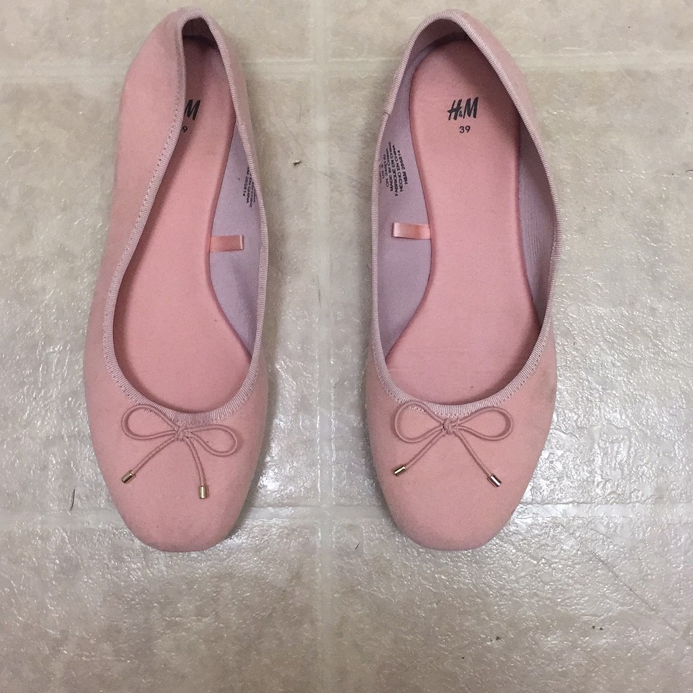 Pink Ballet Flats with Bows